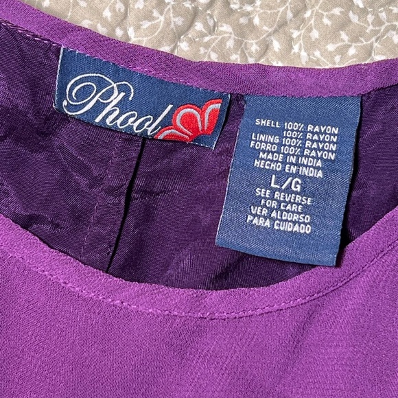 Vintage 90s Phool Draped Sleeveless Bias Cut Midi Dress size large FairyCore - Picture 2 of 7